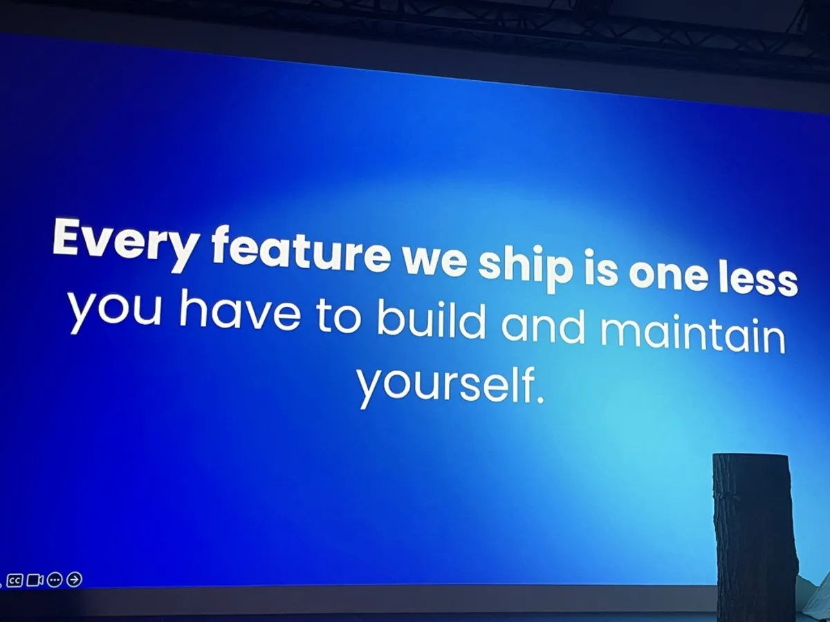 Folie Every feature we ship is one less you have to build and maintain yourself