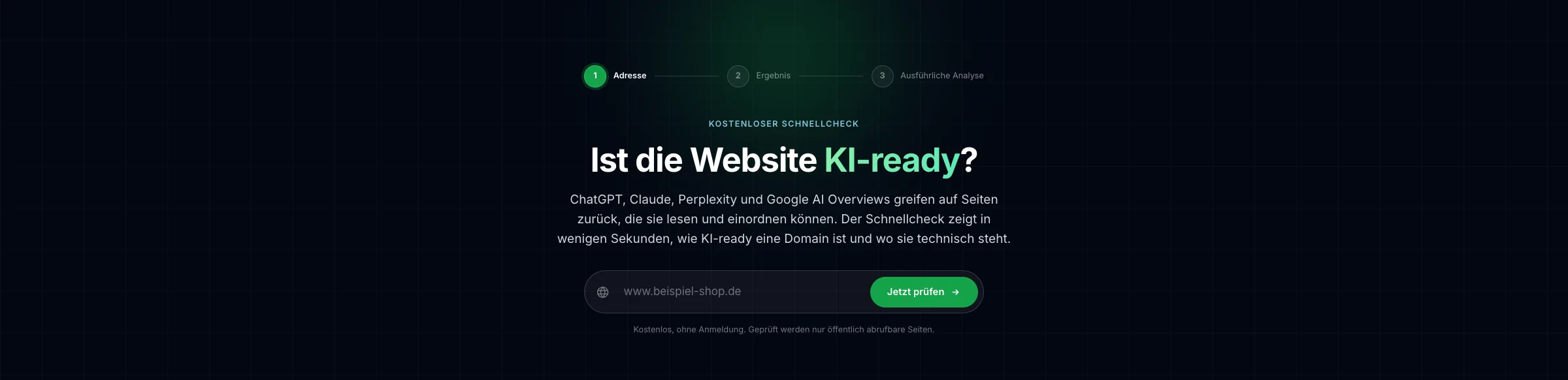 Ist die Website KI-ready?