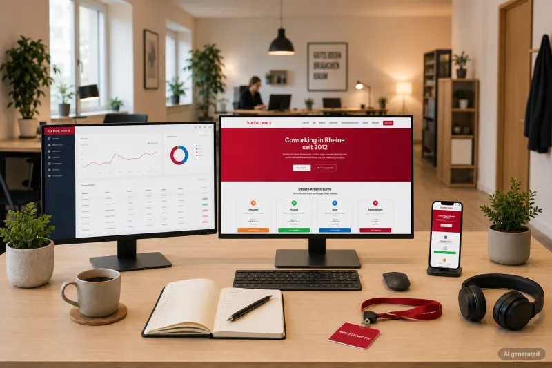 Laravel- und TALL-Buchungsplattform für Coworking-Space kontorworx
